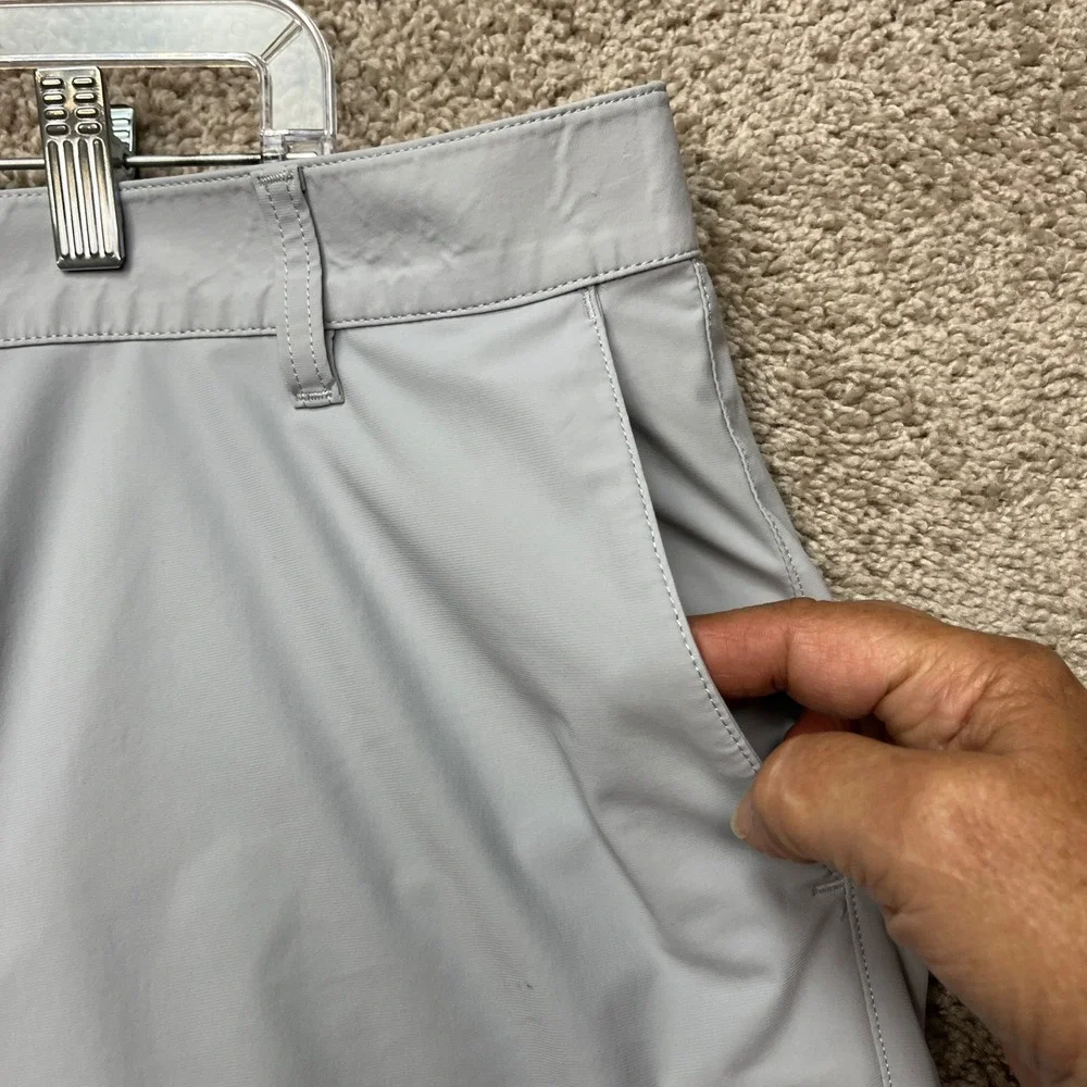 Rhone Shorts Mens 35 Gray Commuter Golf Stretch Lightweight Vented Performance